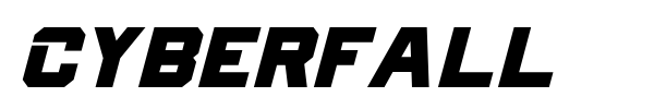 Cyberfall font preview
